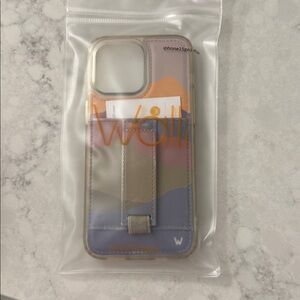 Wallet Case with Card Slots & Kickstand — Lavender Multi-Color